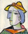Marie Therese Walter au chapeau 1936 Cubismo
